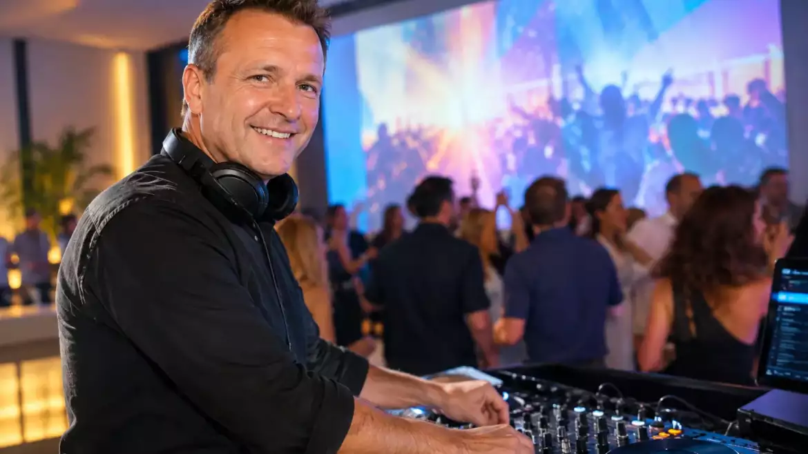 Een feest organiseren met videoclipprojectie