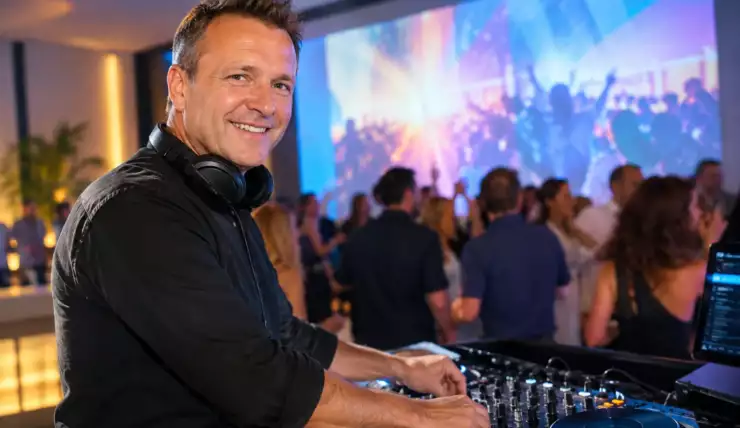 Een feest organiseren met videoclipprojectie