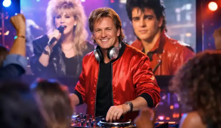 Gids voor een 80s feest met videoclips op groot scherm